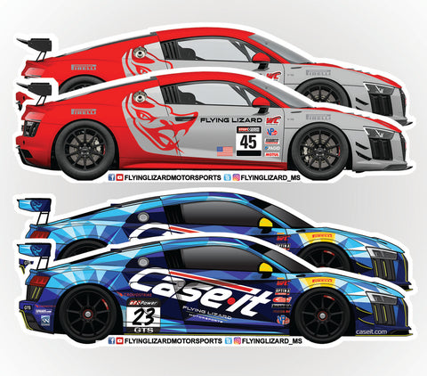 Flying Lizard Motorsports Stickers