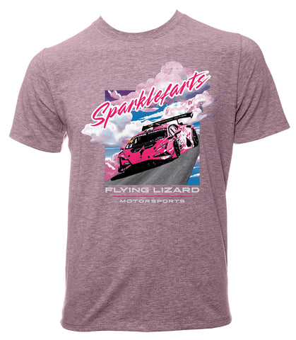 Sparklefarts x Flying Lizard Motorsports T-Shirt – Heather Purple