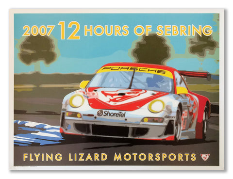 2007 Sebring Art Print - Porsche GT #56